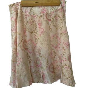 Worthington silk skirt pleats zip side 12 great‎ shape quality zip side lined